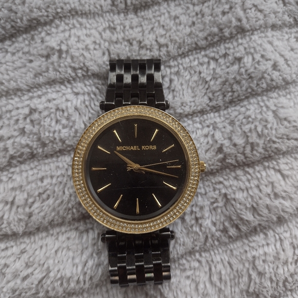 MICHAEL KORS Darci Black Dial Black Ion-plated Ladie watch - Picture 2 of 8